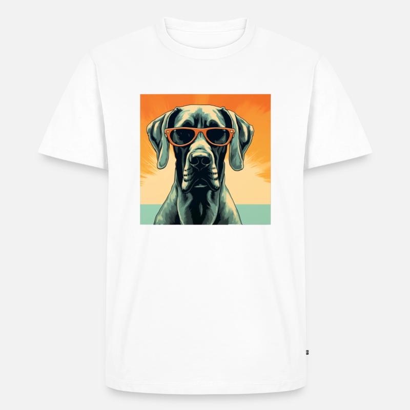 Great Dane Cool - Great Dane - Men's Premium Organic T-Shirt - white