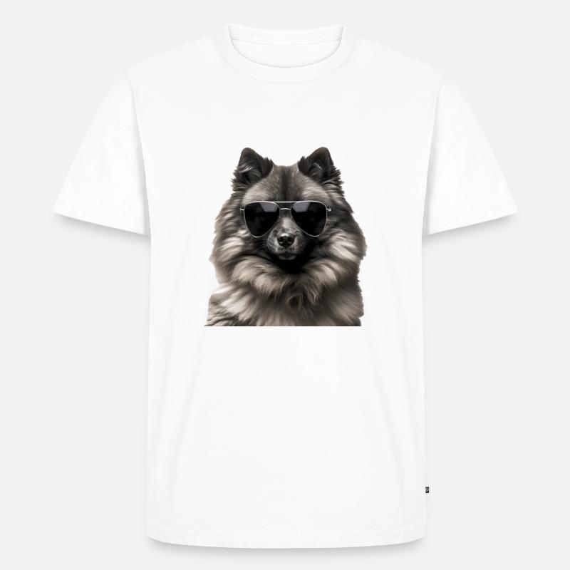 Wolfsspitz Cool - Wolfsspitz Dog - Men's Premium Organic T-Shirt - white