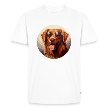 Nova Scotia Duck Tolling Retriever Cool - Men's Premium Organic T-Shirt - white - Front - Nico (187cm)