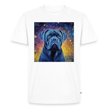 Cane Corso Nuit étoilée - T-shirt Premium bio Homme - blanc - Devant - Nico (187cm)