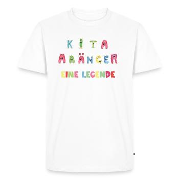 Schulkind Monster Kids Kita Abgänger Einschulung - Männer Premium Bio T-Shirt - Weiß - Vorne - Nico (187cm)