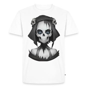 Demonic magic on Halloween night - Men's Premium Organic T-Shirt - white - Front - Nico (187cm)