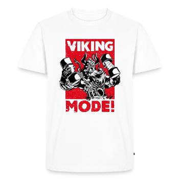 VIKING FASHION! Muscle and Strength - Fitness Design - T-shirt Premium bio Homme - blanc - Devant - Nico (187cm)
