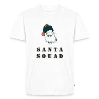 Santa Squad Christmas Team Équipe du Père Noël - T-shirt Premium bio Homme - blanc - Devant - Nico (187cm)