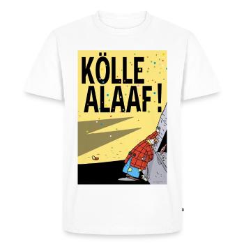 Cartoon Alaaf du Carnaval de Cologne - T-shirt Premium bio Homme - blanc - Devant - Nico (187cm)