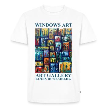 WINDOWS ART CREATION Louis RUNEMBERG © Adagp - Men's Premium Organic T-Shirt - white - Front - Nico (187cm)