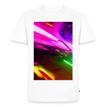 Patterns and shapes - Men's Premium Organic T-Shirt - white - Front - Nico (187cm)