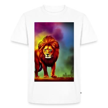 Le Roi Lion - T-shirt Premium bio Homme - blanc - Devant - Nico (187cm)