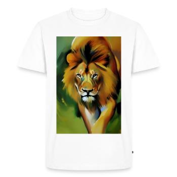 Le Roi Lion - T-shirt Premium bio Homme - blanc - Devant - Nico (187cm)