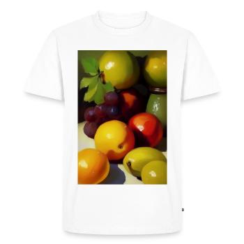 Fruit - T-shirt Premium bio Homme - blanc - Devant - Nico (187cm)