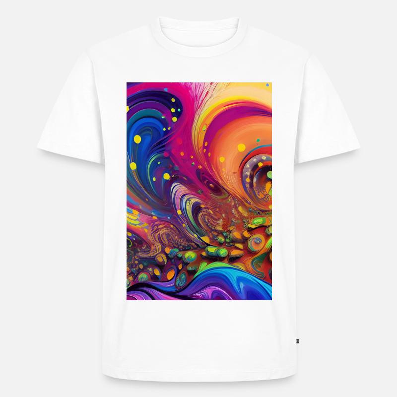 Abstrakte Kunst - Männer Premium Bio T-Shirt - Weiß