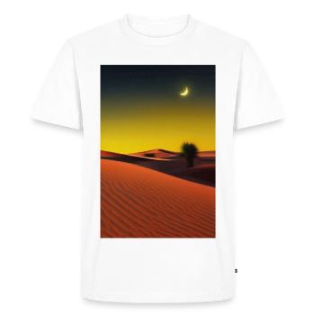 Désert d’Arabie - T-shirt Premium bio Homme - blanc - Devant - Nico (187cm)