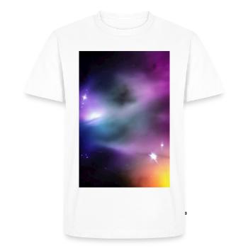 Image de la galaxie - T-shirt Premium bio Homme - blanc - Devant - Nico (187cm)