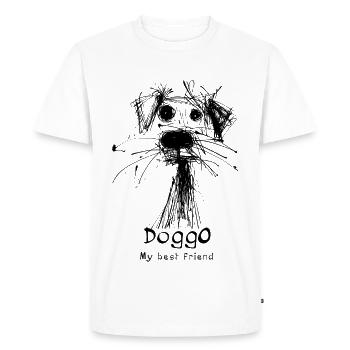 Doggo - Mon Meilleur Ami - T-shirt Premium bio Homme - blanc - Devant - Nico (187cm)