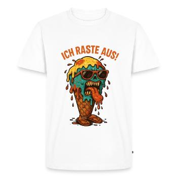 Face de glace fondante - T-shirt Premium bio Homme - blanc - Devant - Nico (187cm)