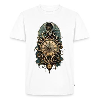 The mysterious steampunk movement. - Men's Premium Organic T-Shirt - white - Front - Nico (187cm)