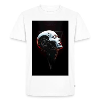 MAD-MND: Reality Fails - Men's Premium Organic T-Shirt - white - Front - Nico (187cm)