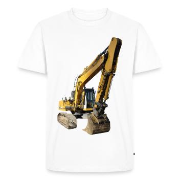 Excavatrice - T-shirt Premium bio Homme - blanc - Devant - Nico (187cm)
