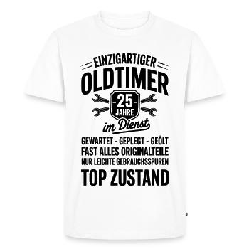 25 Years Anniversary Employees - Men's Premium Organic T-Shirt - white - Front - Nico (187cm)