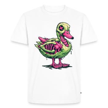 Cage thoracique Neon Zombie Duck - T-shirt Premium bio Homme - blanc - Devant - Nico (187cm)