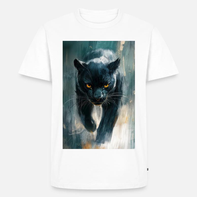 Illustration eines Panthers - Männer Premium Bio T-Shirt - Weiß