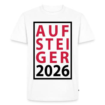 Promu Promotion 2026 - T-shirt Premium bio Homme - blanc - Devant - Nico (187cm)