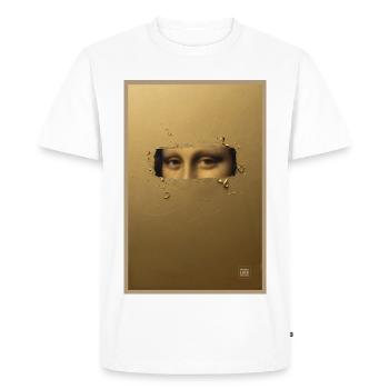 Ticket d’or de la Joconde - T-shirt Premium bio Homme - blanc - Devant - Nico (187cm)