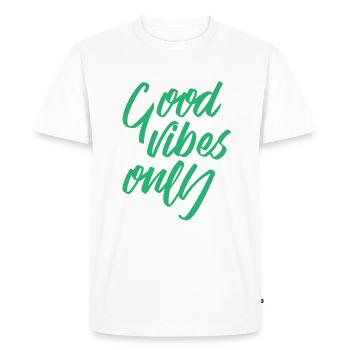 Cadeau d'affirmation de succès d'externalisation de la motivation - T-shirt Premium bio Homme - blanc - Devant - Nico (187cm)