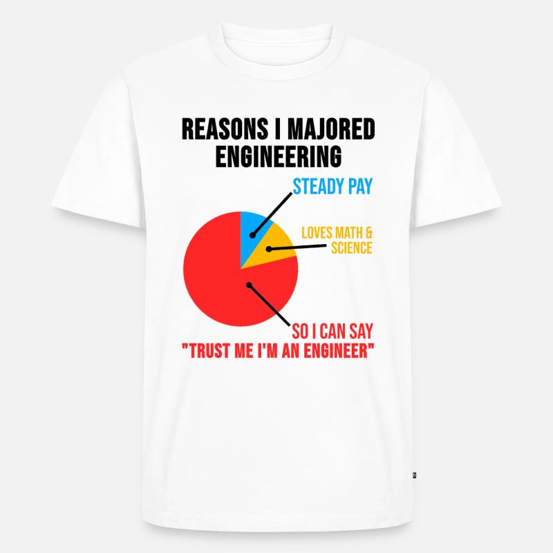 Engineer TShirt technician engineering gift - Men's Premium Organic T-Shirt - white