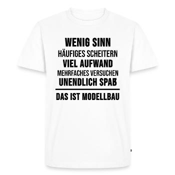 Model Making Model Maker Funny Gift - Men's Premium Organic T-Shirt - white - Front - Nico (187cm)