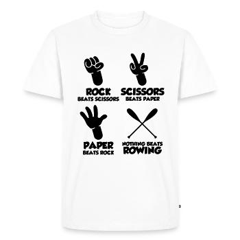 Ramer Aviron Aviron Drôle de cadeau de aviron - T-shirt Premium bio Homme - blanc - Devant - Nico (187cm)