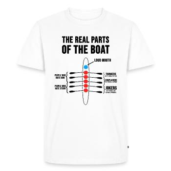 Aviron aviron bateau dragon cadeau - T-shirt Premium bio Homme - blanc - Devant - Nico (187cm)