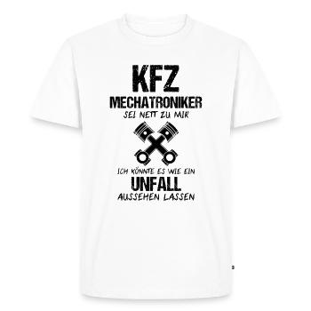 Automotive Mechatronics Technician Screwdriver Slogan Gift - Men's Premium Organic T-Shirt - white - Front - Nico (187cm)