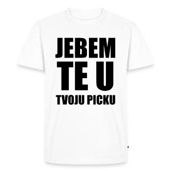 Croatie Balkans Jugo Yougoslavie Cadeau - T-shirt Premium bio Homme - blanc - Devant - Nico (187cm)