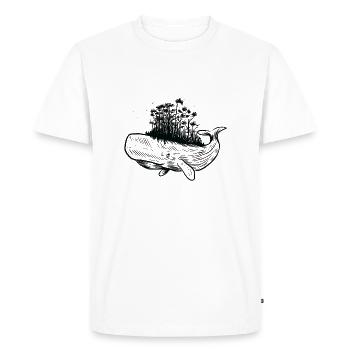 Sauver les baleines animaux baleine conservation de la nature bien-être animal - T-shirt Premium bio Homme - blanc - Devant - Nico (187cm)