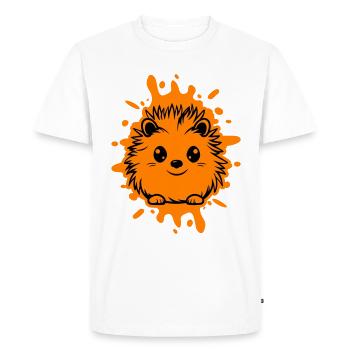 Hérisson, Animal, Bébé - T-shirt Premium bio Homme - blanc - Devant - Nico (187cm)