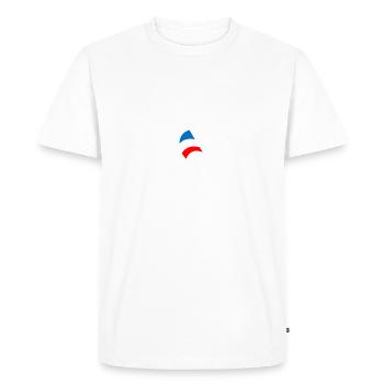 French Transat 2022 crew member St Malo - T-shirt Premium bio Homme - blanc - Devant - Nico (187cm)
