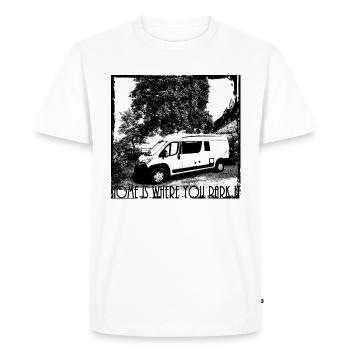 Camper - Men's Premium Organic T-Shirt - white - Front - Nico (187cm)