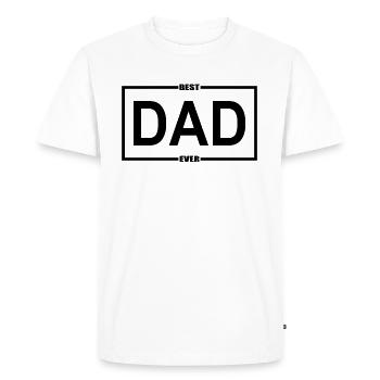 Best Dad Father Father's Day - Men's Premium Organic T-Shirt - white - Front - Nico (187cm)