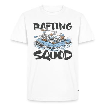 Rafting Squad Outfit for Teams Boating Mountains - Men's Premium Organic T-Shirt - white - Front - Nico (187cm)