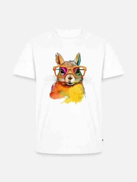 Kikki the squirrel - Men's Premium Organic T-Shirt - white