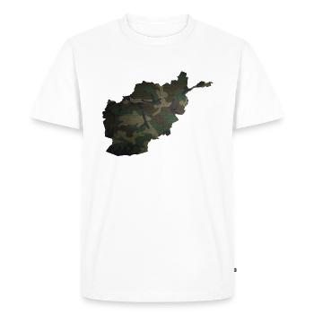 Afghanistan Camo - T-shirt Premium bio Homme - blanc - Devant - Nico (187cm)