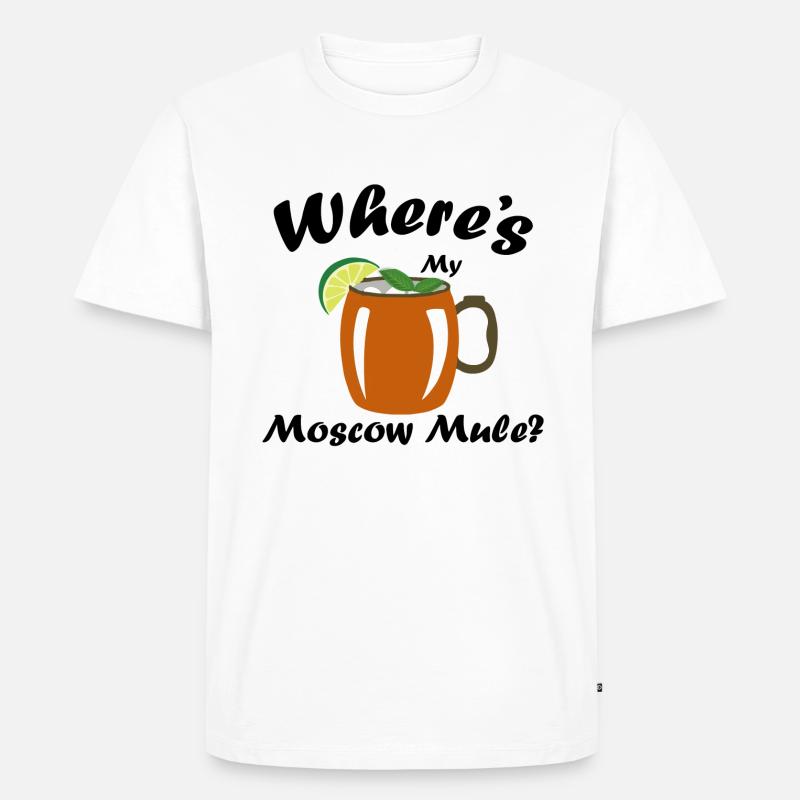 Moscow Mule - Männer Premium Bio T-Shirt - Weiß