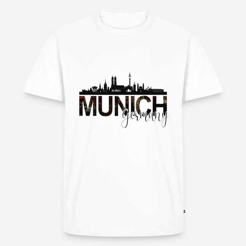 München - Männer Premium Bio T-Shirt - Weiß