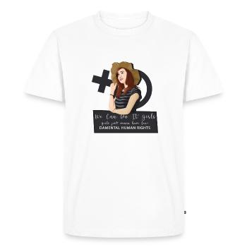 Equal rights women - Men's Premium Organic T-Shirt - white - Front - Nico (187cm)