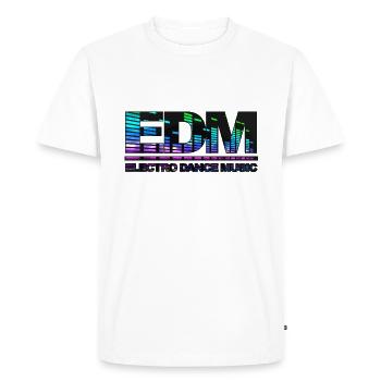 EDM Electro Dance Music - Men's Premium Organic T-Shirt - white - Front - Nico (187cm)