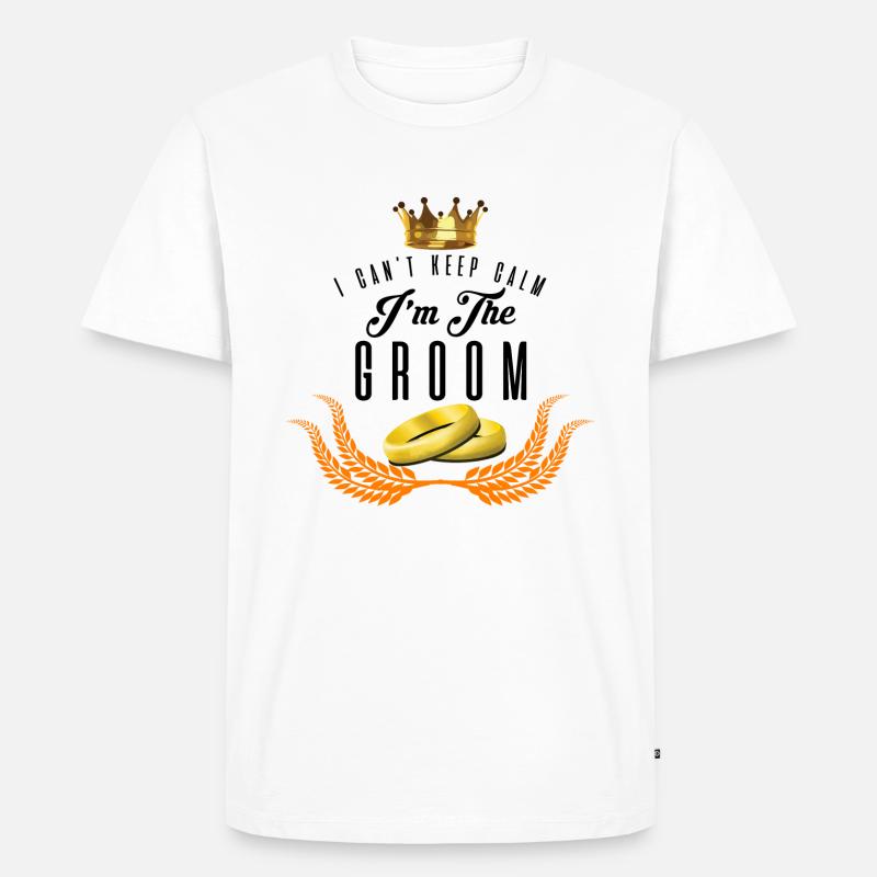 Verlobung Braut - Männer Premium Bio T-Shirt - Weiß