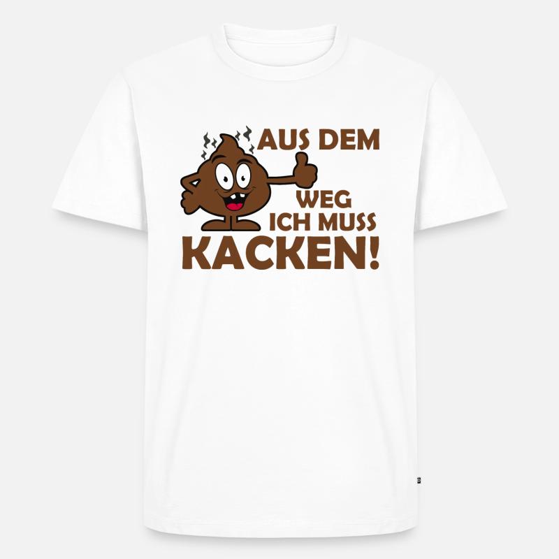 Witziger Spruch - Männer Premium Bio T-Shirt - Weiß