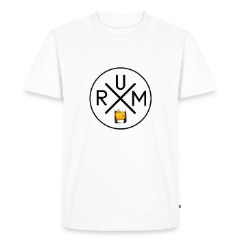 rhum - T-shirt Premium bio Homme - blanc - Devant - Nico (187cm)