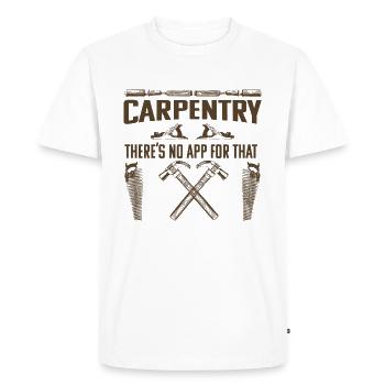 La menuiserie n’a pas d’application pour cela - T-shirt Premium bio Homme - blanc - Devant - Nico (187cm)